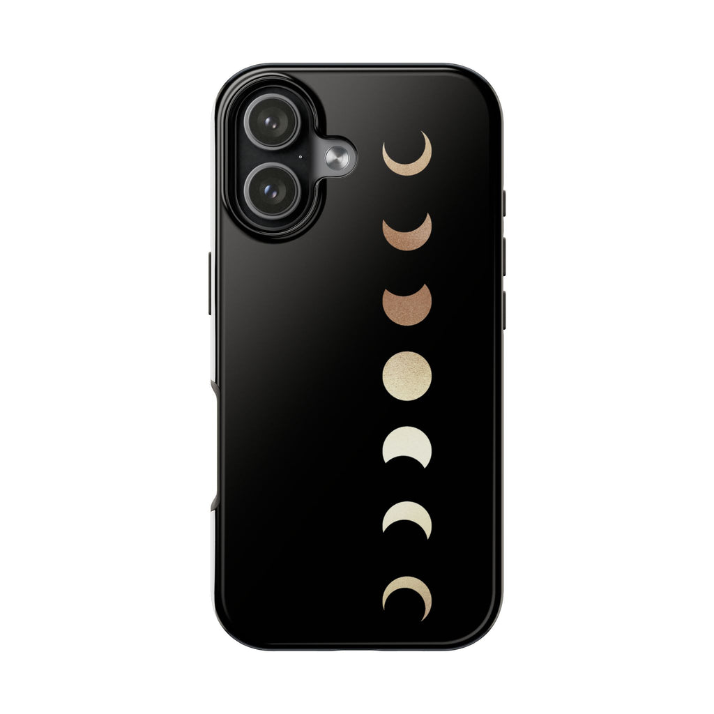 Moon Phase Tough Phone Case — Minimalist Celestial iPhone Protector