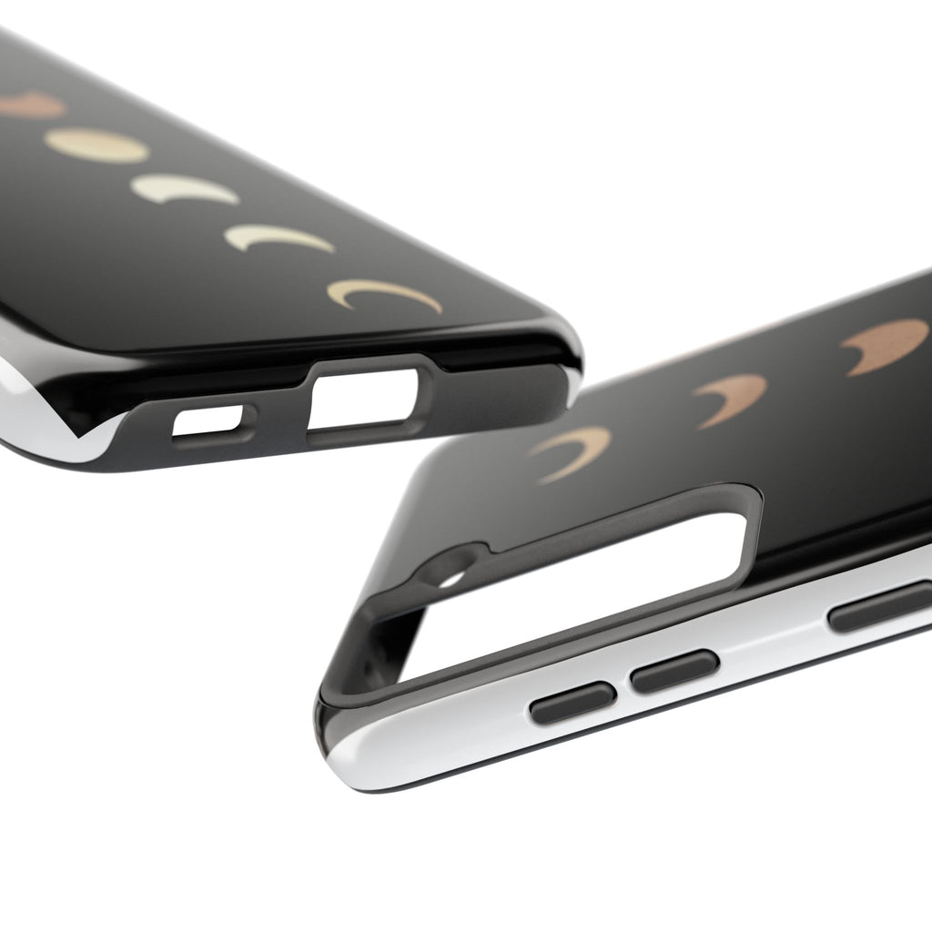 Moon Phase Tough Phone Case — Minimalist Celestial iPhone Protector