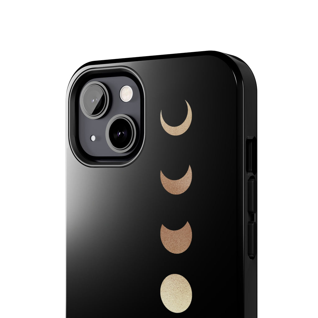 Moon Phase Tough Phone Case — Minimalist Celestial iPhone Protector