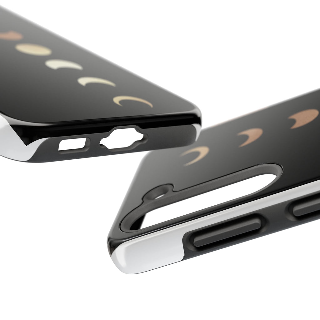Moon Phase Tough Phone Case — Minimalist Celestial iPhone Protector