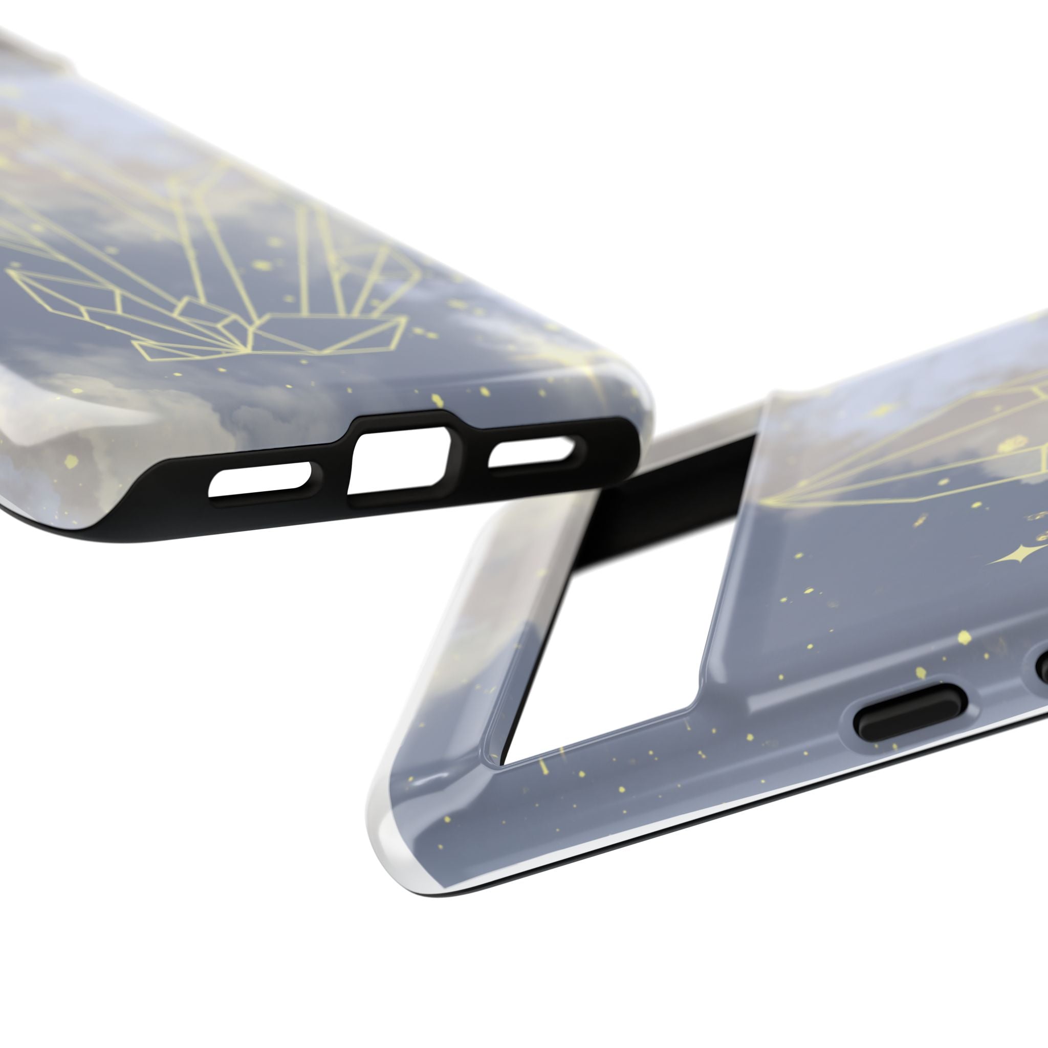 Crystal Moon Tough Phone Case — Mystical Cloudy Sky Protective Cover