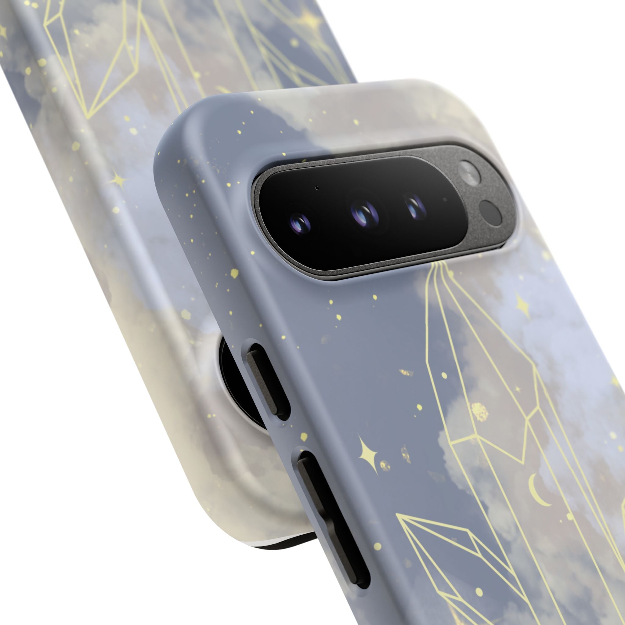 Crystal Moon Tough Phone Case — Mystical Cloudy Sky Protective Cover