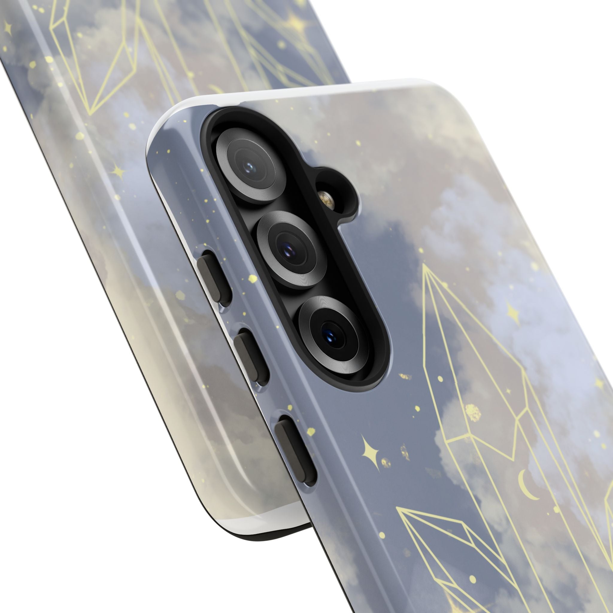 Crystal Moon Tough Phone Case — Mystical Cloudy Sky Protective Cover