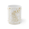 AQUARIUS Zodiac Art Mug | Astrological Water Bearer Design