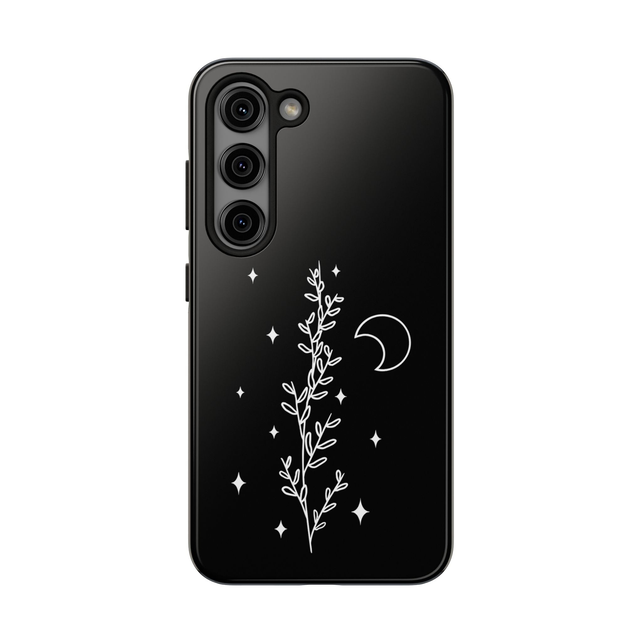 Floral Moon Tough Phone Case – Night Sky Botanical Phone Cover