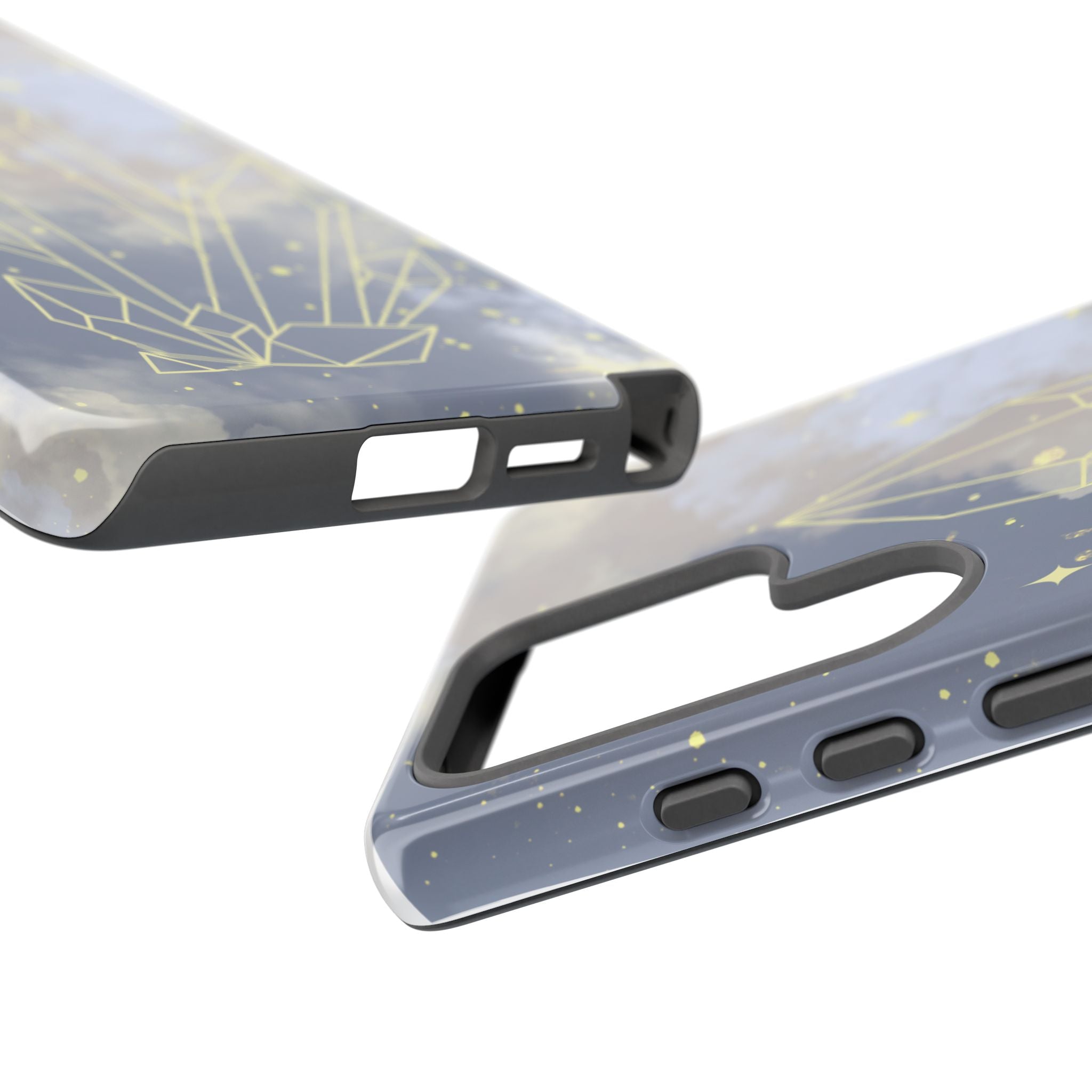 Crystal Moon Tough Phone Case — Mystical Cloudy Sky Protective Cover