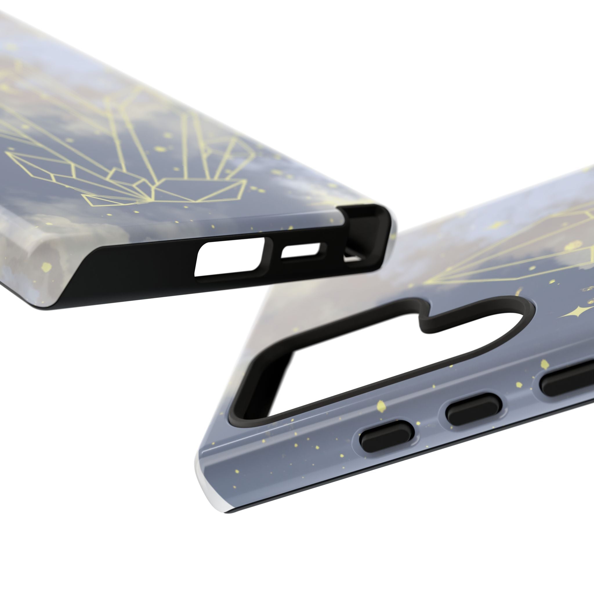 Crystal Moon Tough Phone Case — Mystical Cloudy Sky Protective Cover