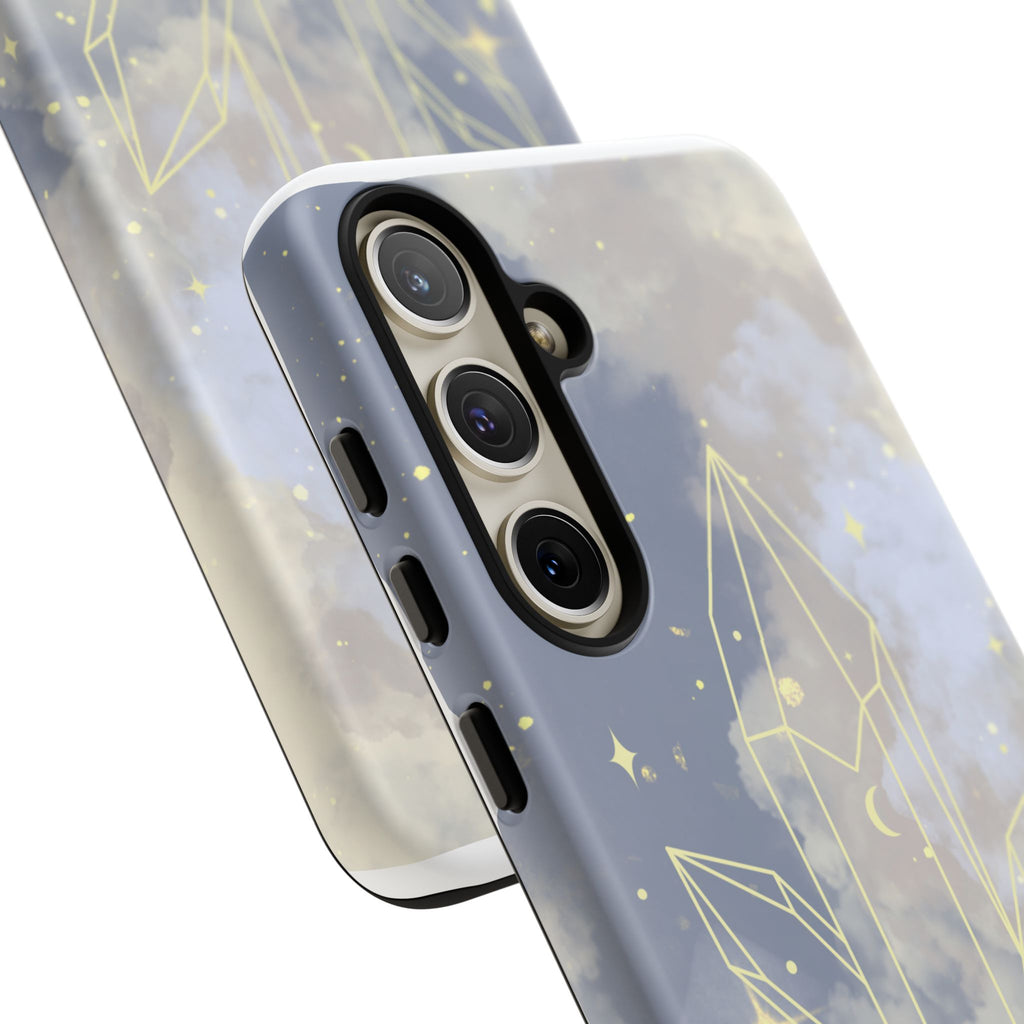 Crystal Moon Tough Phone Case — Mystical Cloudy Sky Protective Cover