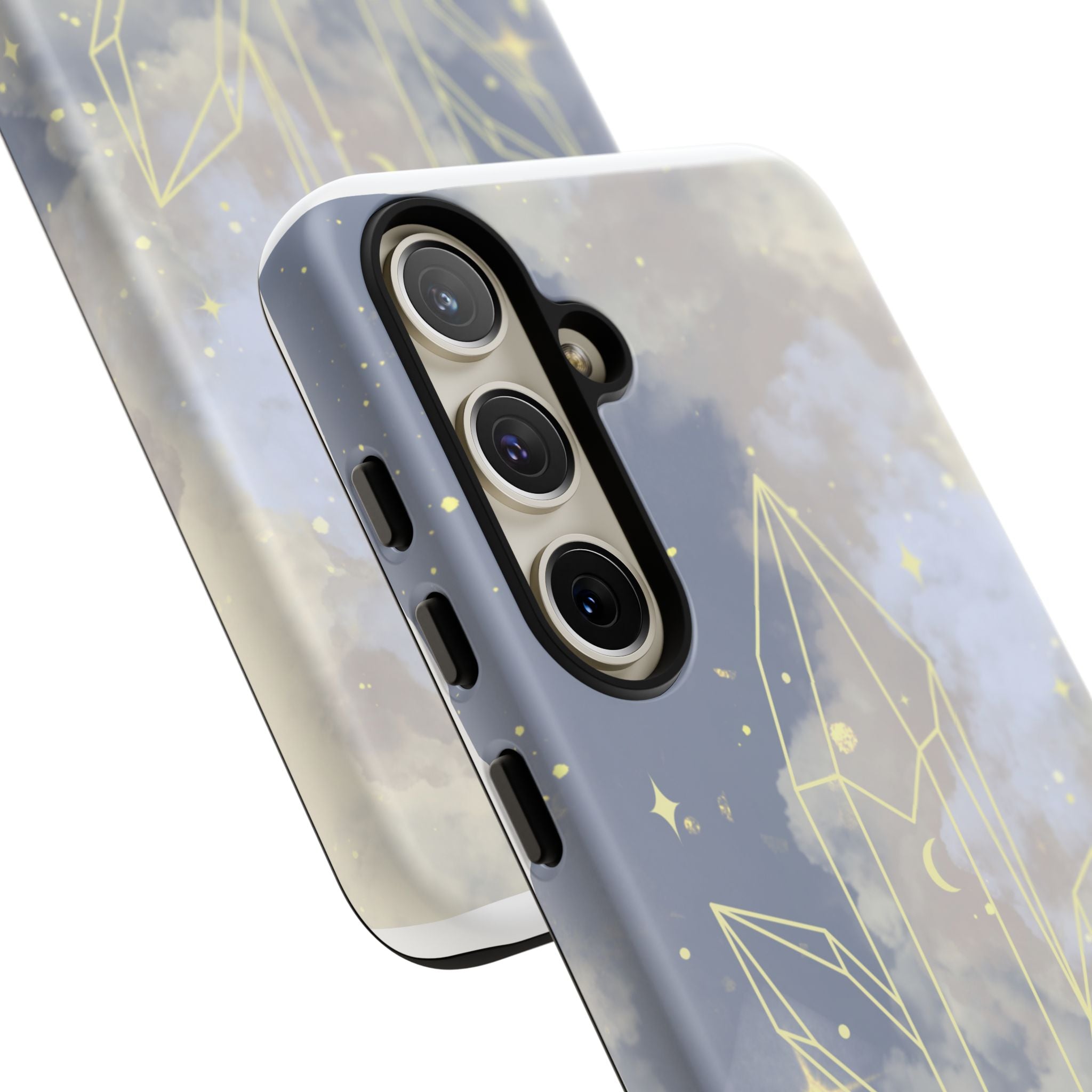 Crystal Moon Tough Phone Case — Mystical Cloudy Sky Protective Cover