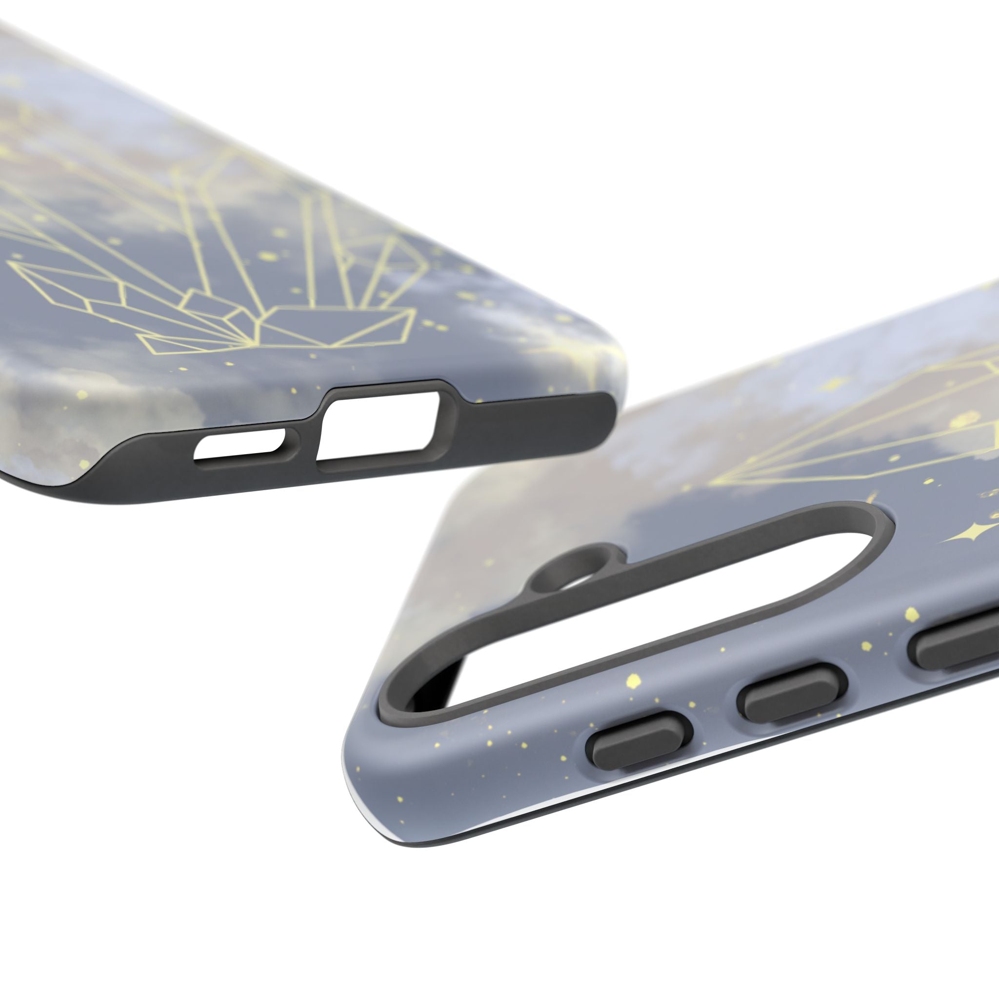 Crystal Moon Tough Phone Case — Mystical Cloudy Sky Protective Cover