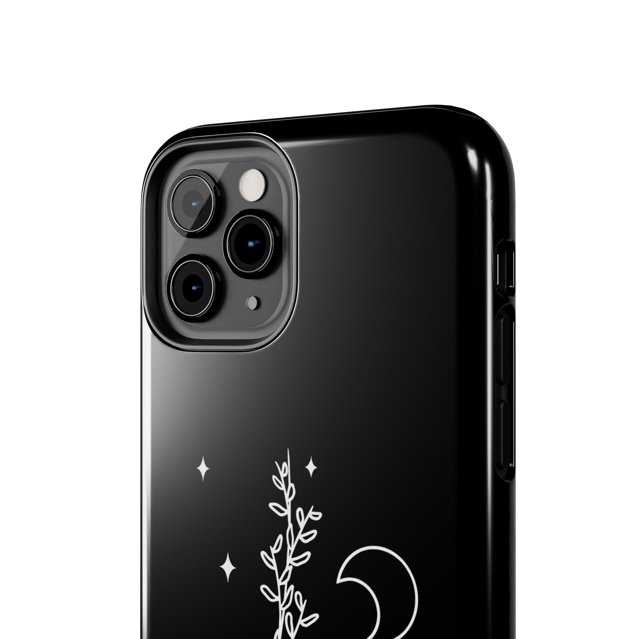 Floral Moon Tough Phone Case – Night Sky Botanical Phone Cover