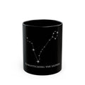 Pisces Constellation Mug - "Romanticizing the Sadness" — Black 11oz/15oz