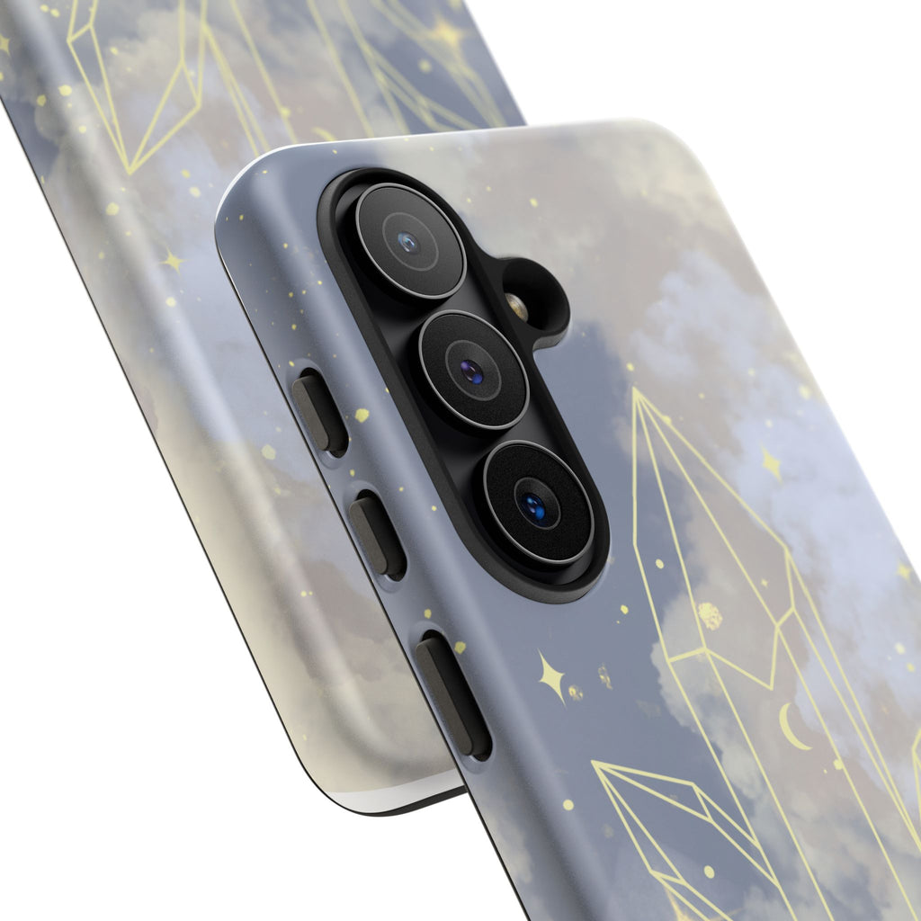 Crystal Moon Tough Phone Case — Mystical Cloudy Sky Protective Cover