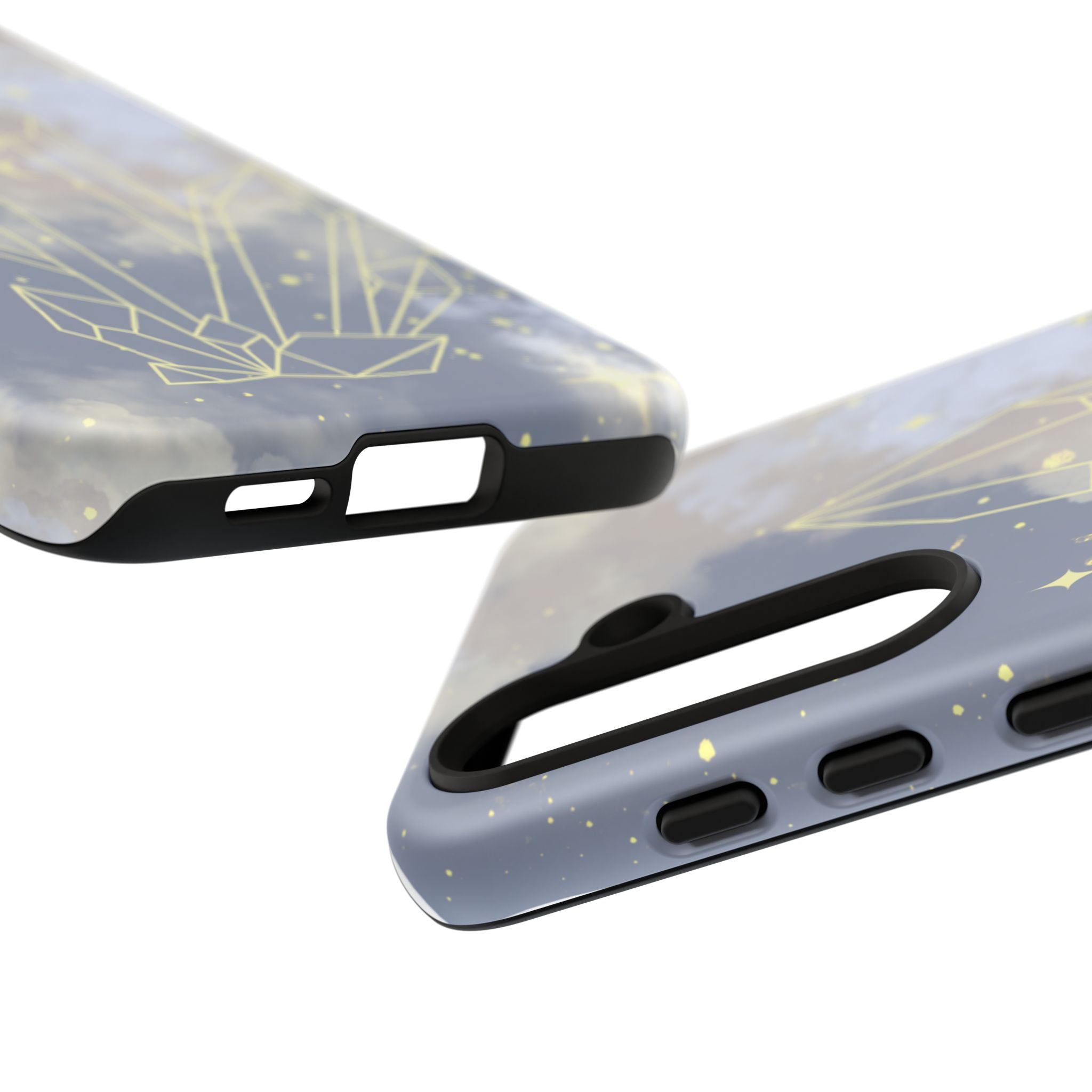 Crystal Moon Tough Phone Case — Mystical Cloudy Sky Protective Cover