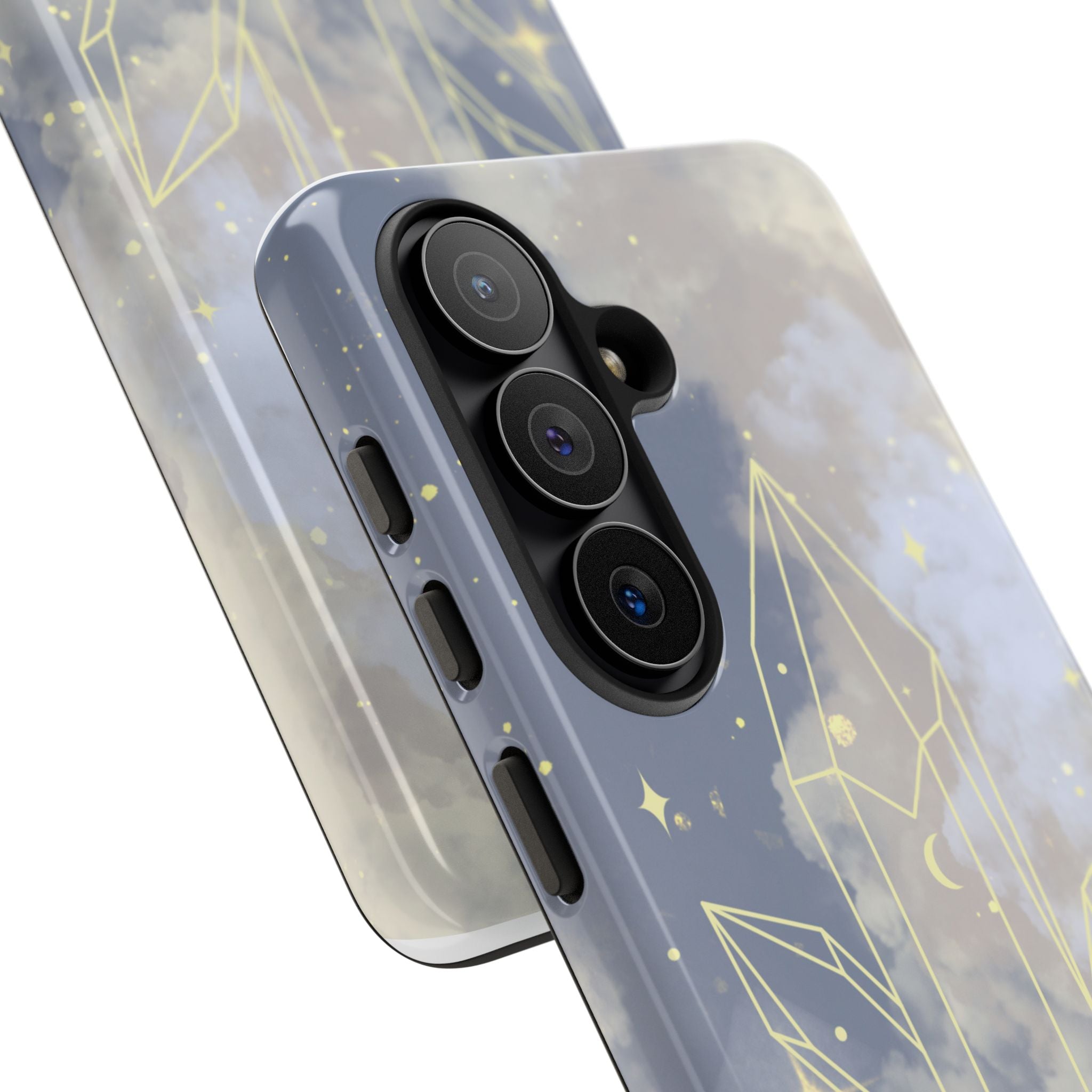 Crystal Moon Tough Phone Case — Mystical Cloudy Sky Protective Cover