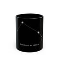 Aries - "Impulsive by Design" - Constellation Black Mug - Coffee Cup