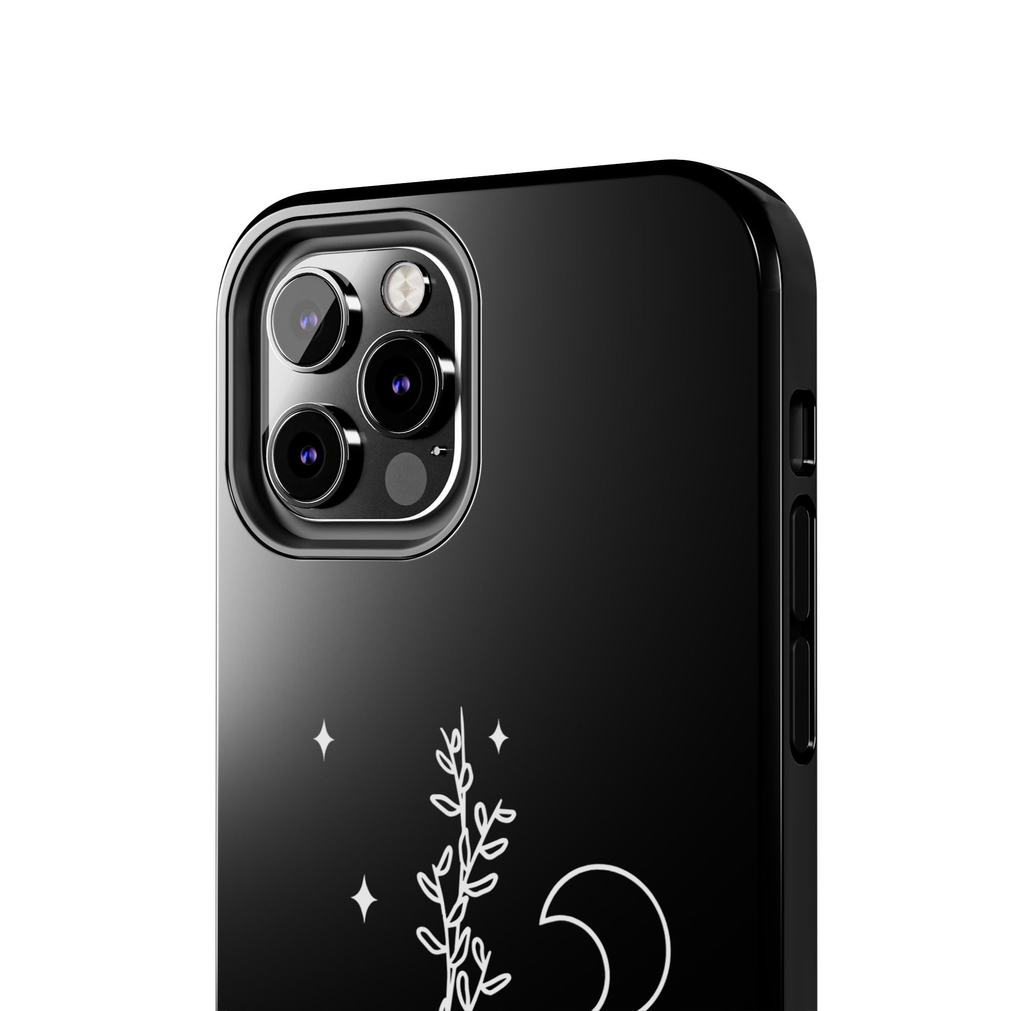 Floral Moon Tough Phone Case – Night Sky Botanical Phone Cover