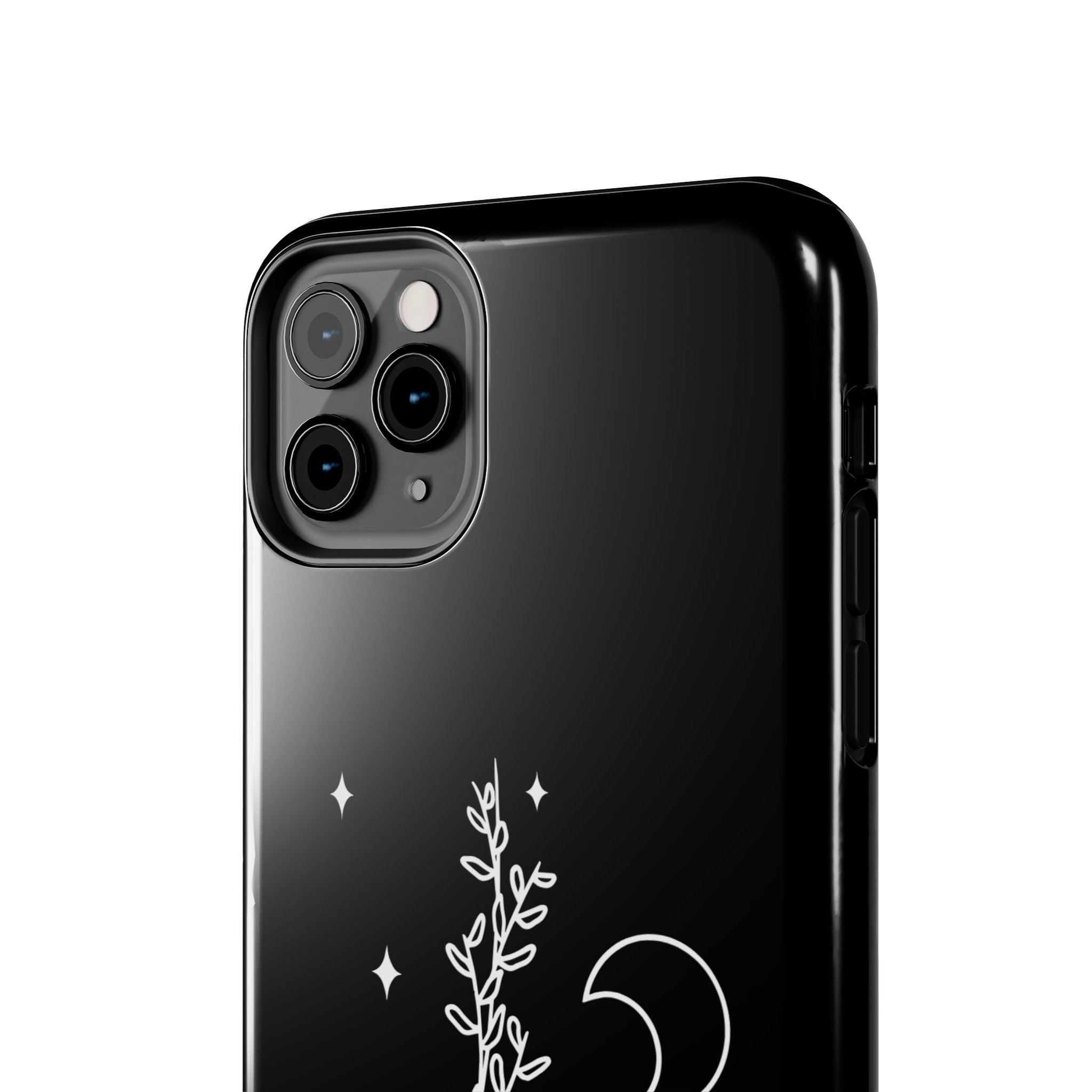 Floral Moon Tough Phone Case – Night Sky Botanical Phone Cover