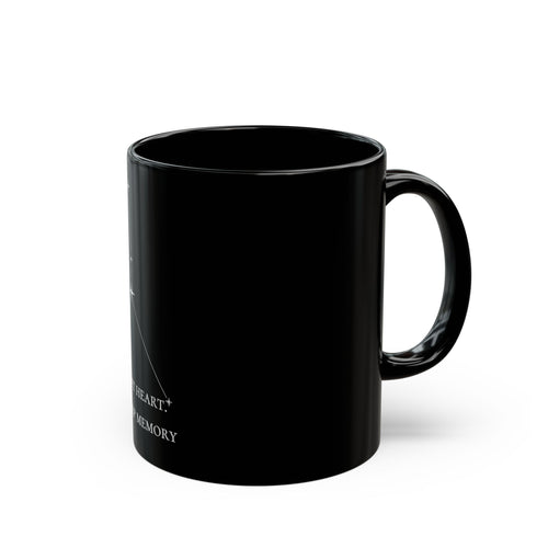 Cancer "Soft Heart, Sharp Memory" Constellation Mug — Black Ceramic Coffee Cup