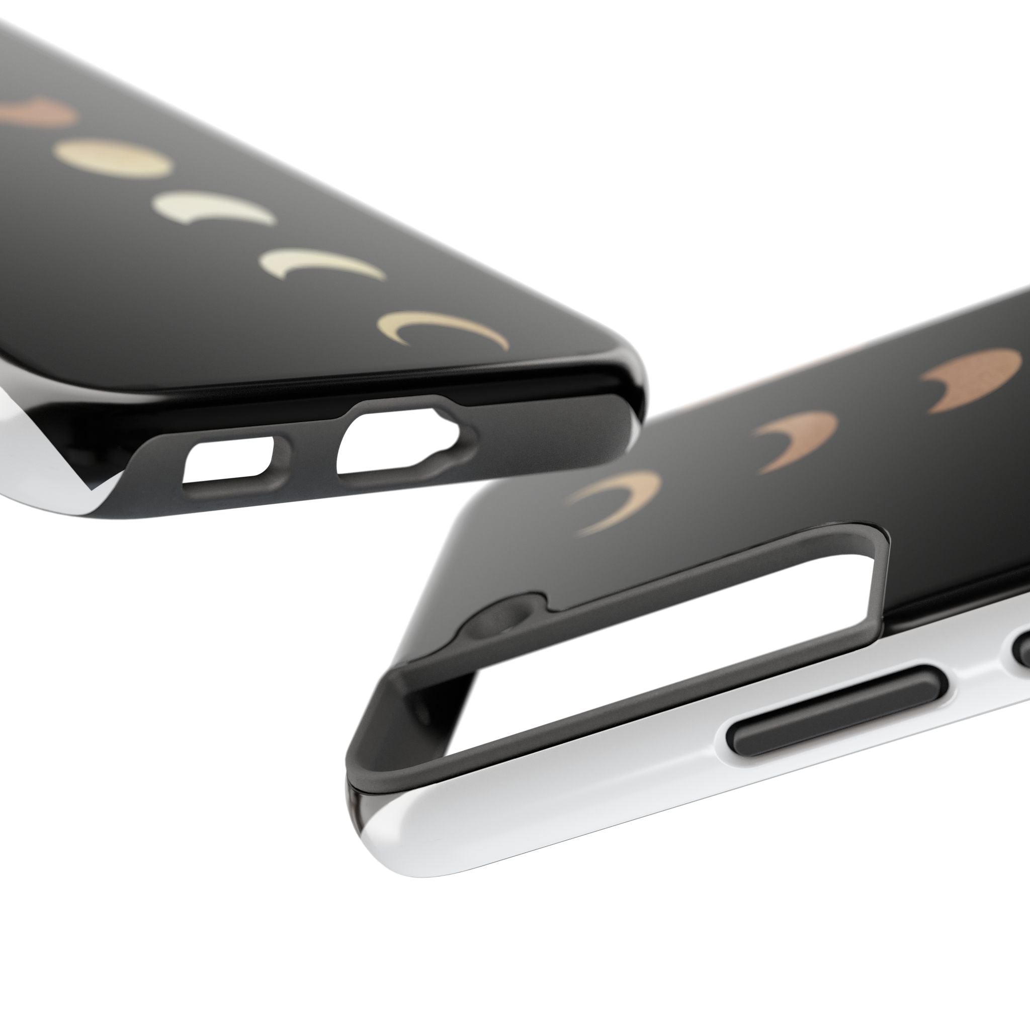 Moon Phase Tough Phone Case — Minimalist Celestial iPhone Protector