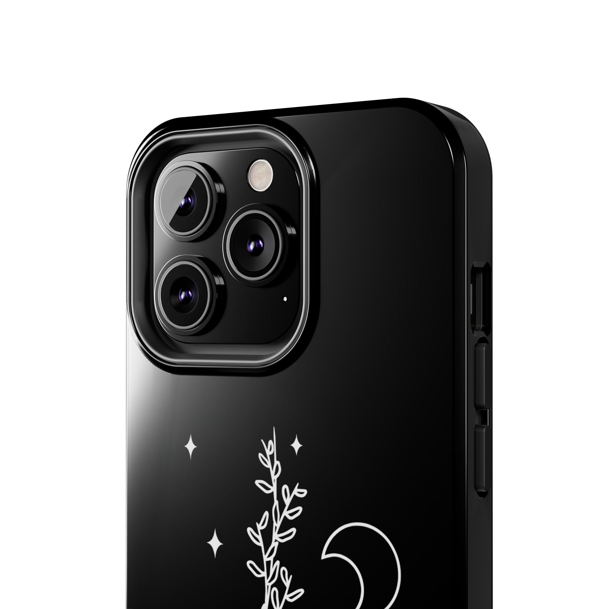 Floral Moon Tough Phone Case – Night Sky Botanical Phone Cover