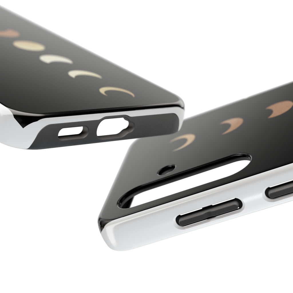 Moon Phase Tough Phone Case — Minimalist Celestial iPhone Protector