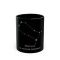 Gemini Black Constellation Mug – "Mentally in Another Dimension" 11oz/15oz