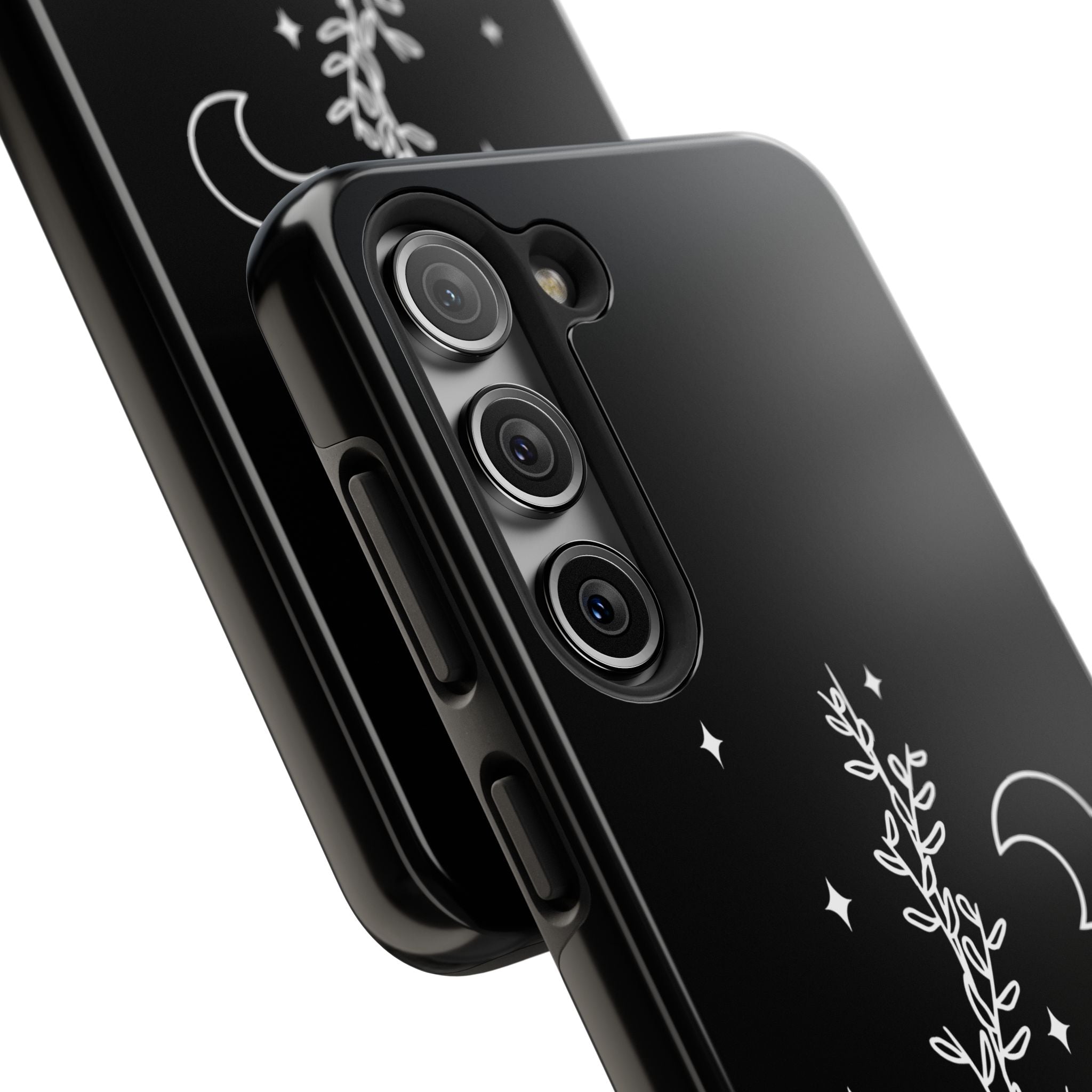 Floral Moon Tough Phone Case – Night Sky Botanical Phone Cover