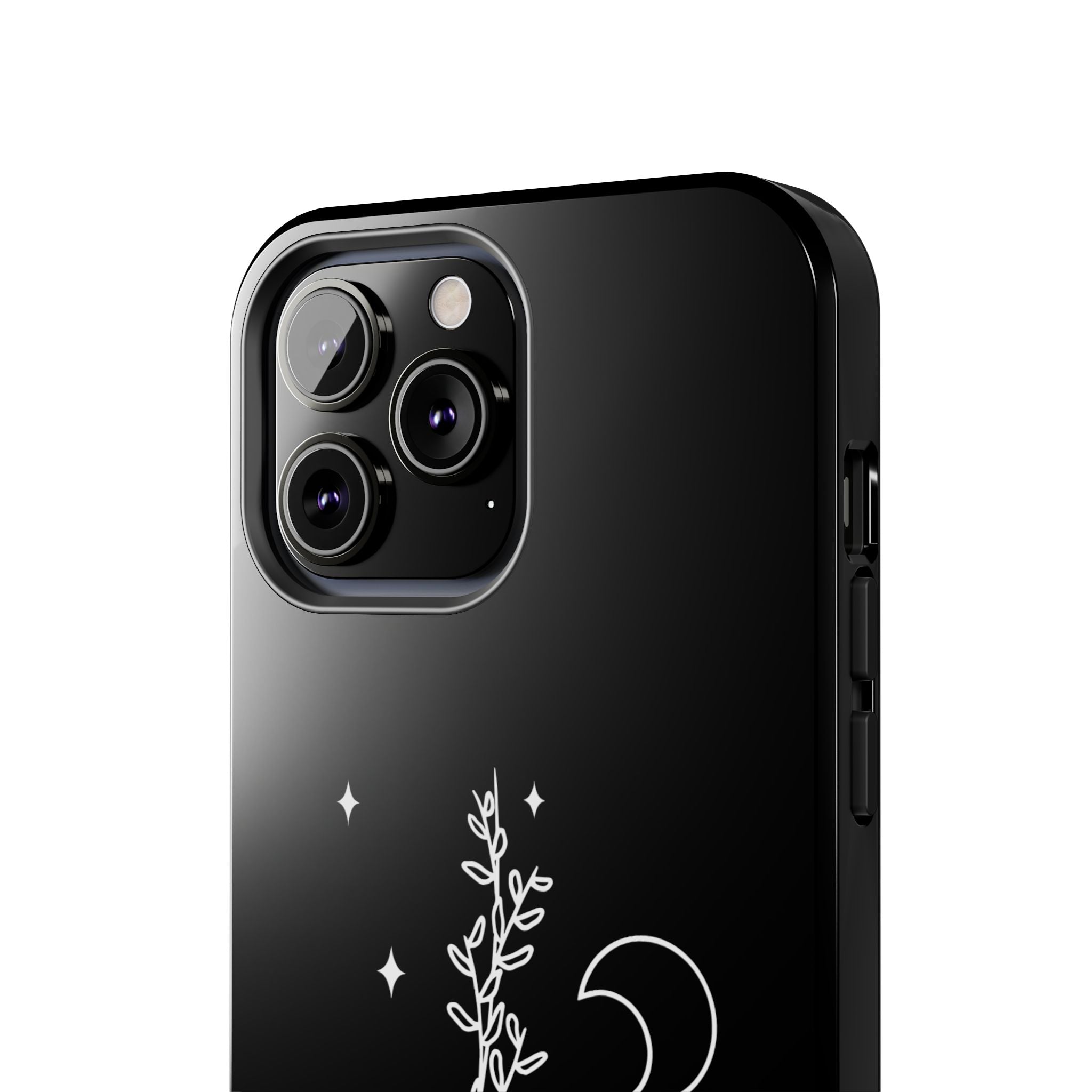 Floral Moon Tough Phone Case – Night Sky Botanical Phone Cover
