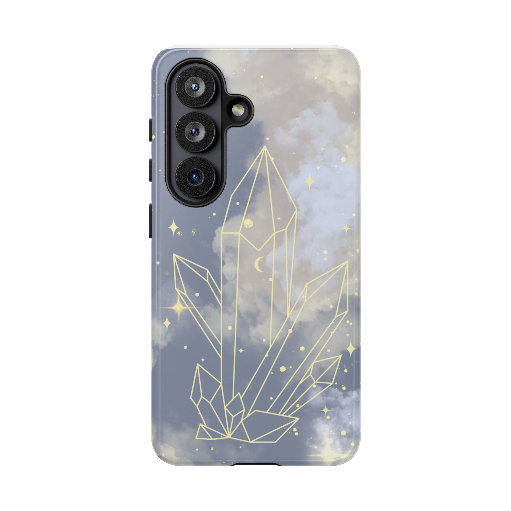 Crystal Moon Tough Phone Case — Mystical Cloudy Sky Protective Cover
